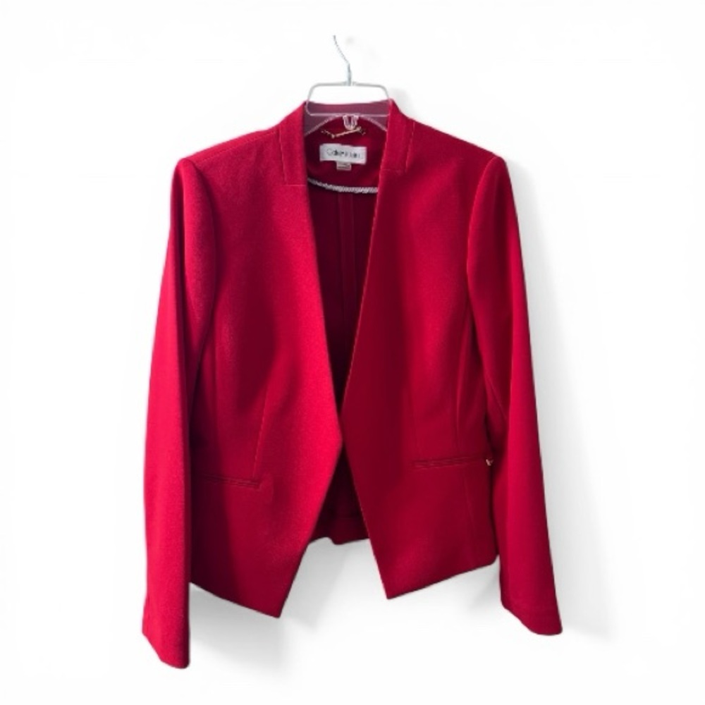 Women's Blazer by Calvin Klein Vibrant Red color